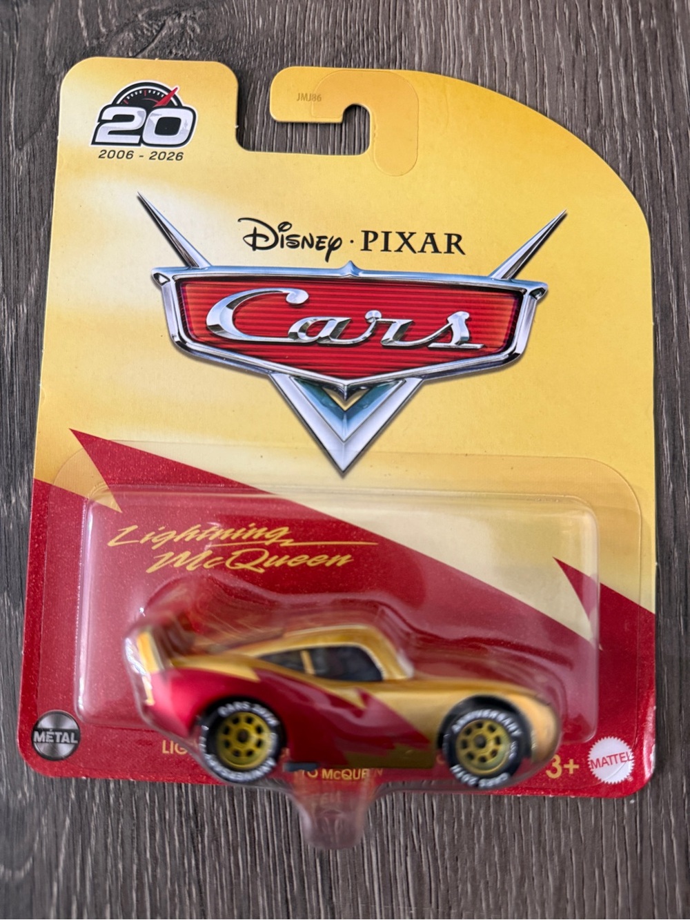 Disney Pixar Cars Lightning McQueen gold